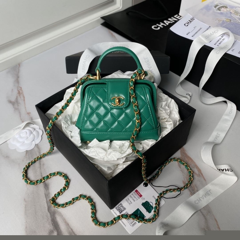 Ch*el top handle bags